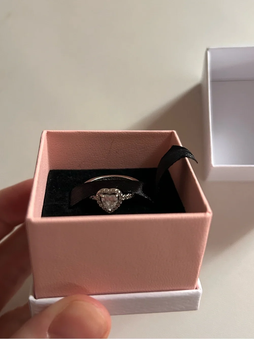 Pandora Elevated Heart Ring